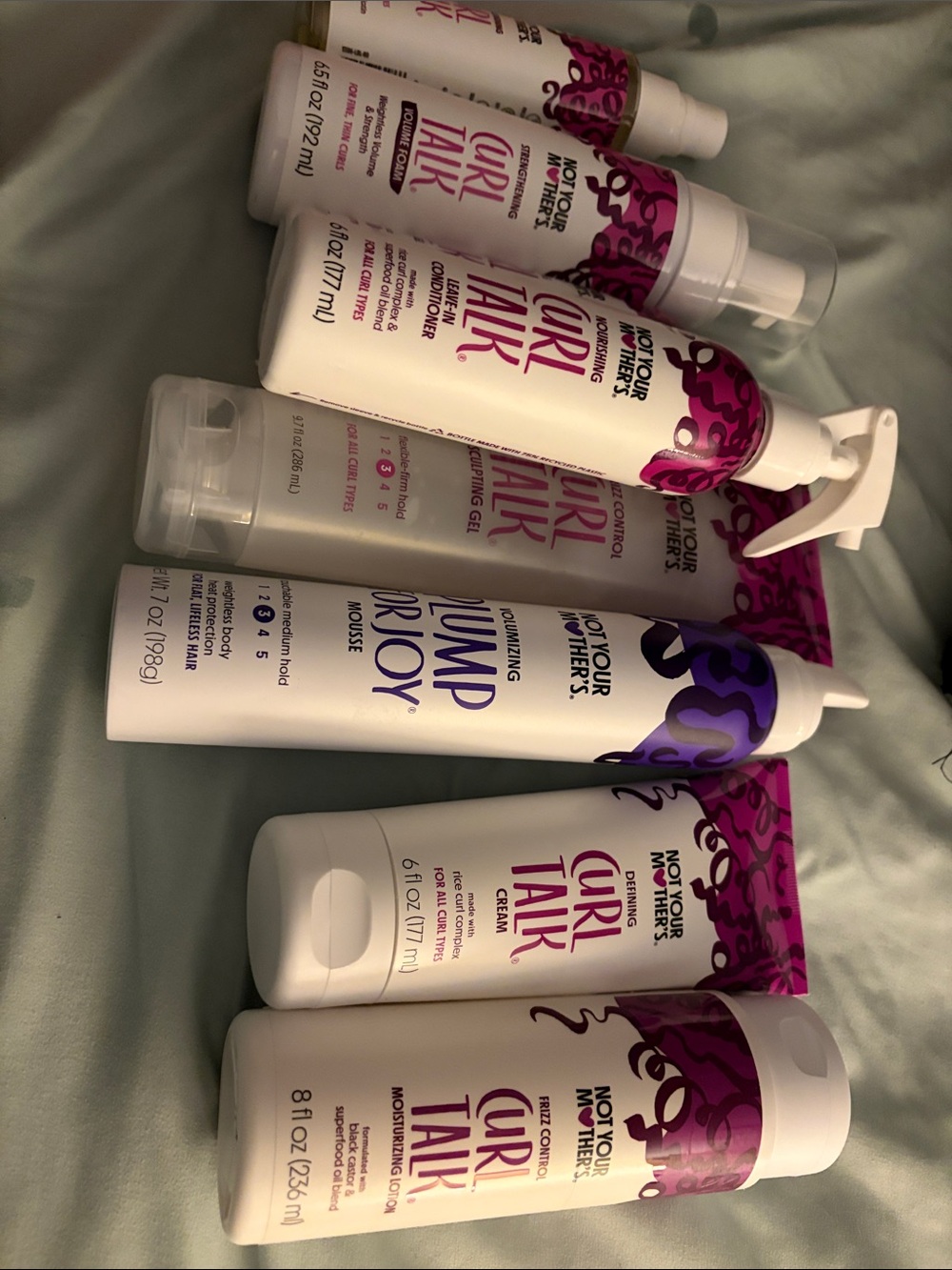 Curl Talk Moisturizing Body & Hair Lotion – White with Purple Accents
